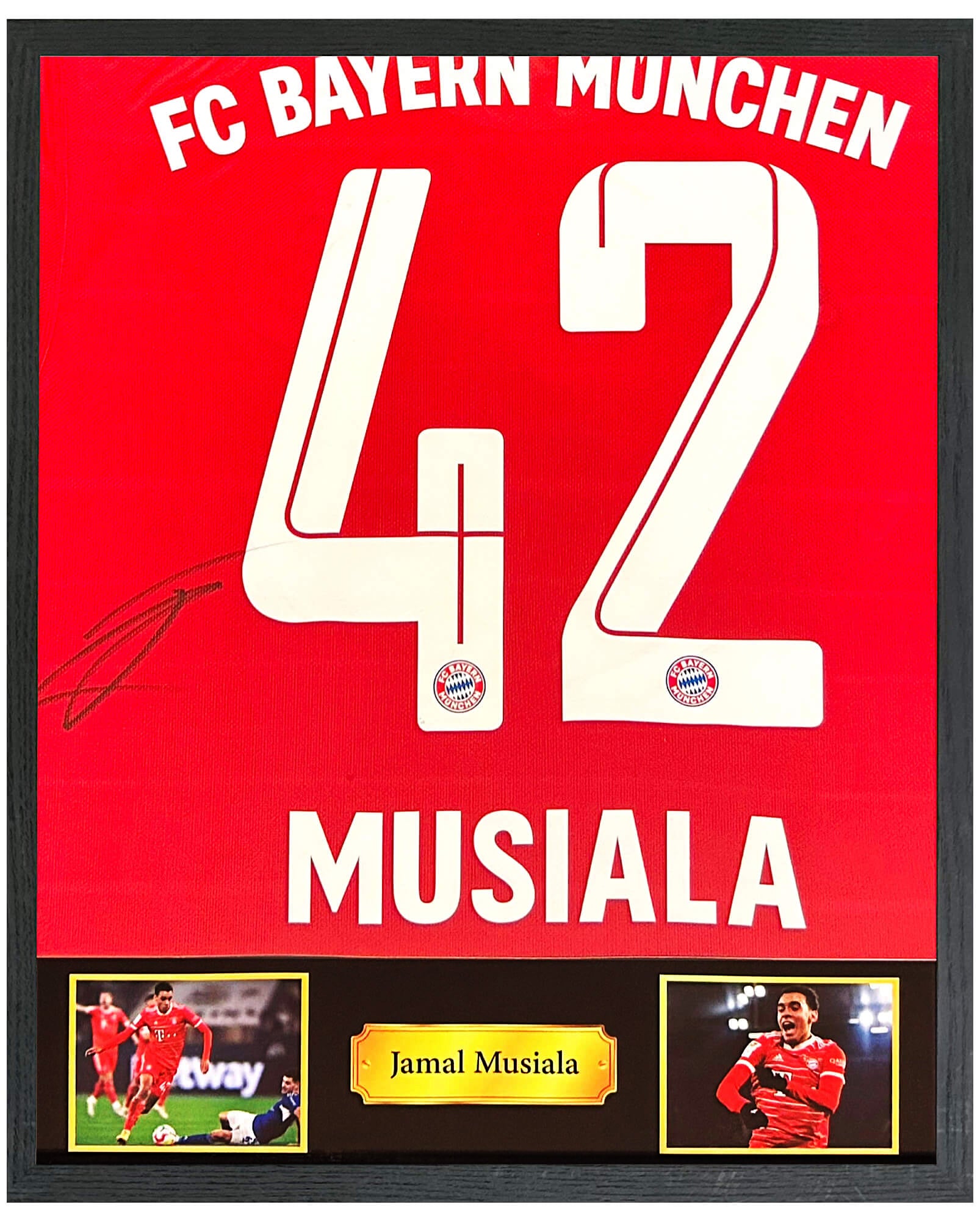 Jamal musiala hand signed FC Bayern München autograph card Jamal musiala hand signed FC Bayern München autograph card