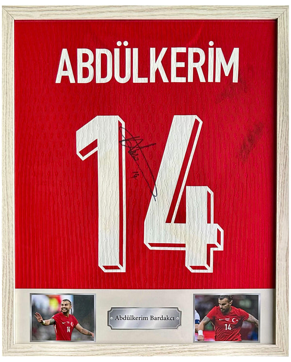 Abdülkerim Bardakcı - Matchworn + gesigneerd Turkije uitshirt (Euro 2024)