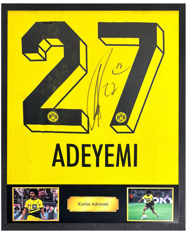 Karim Adeyemi - Gesigneerd Borussia Dortmund thuisshirt 23/24