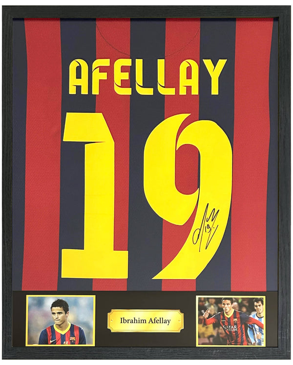 Ibrahim Afellay - Gesigneerd FC Barcelona thuisshirt