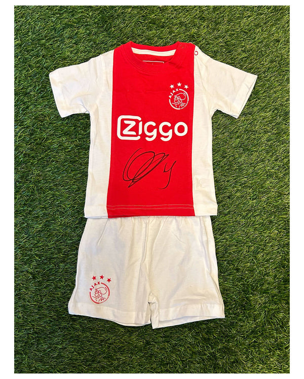 Brian Brobbey - Gesigneerd Ajax baby rompertje