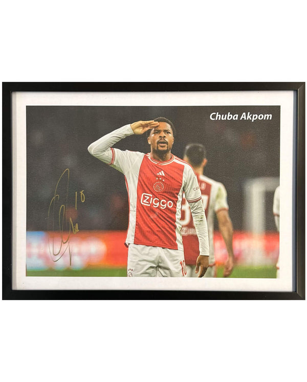 Chuba Akpom - Signed photo - 31x20