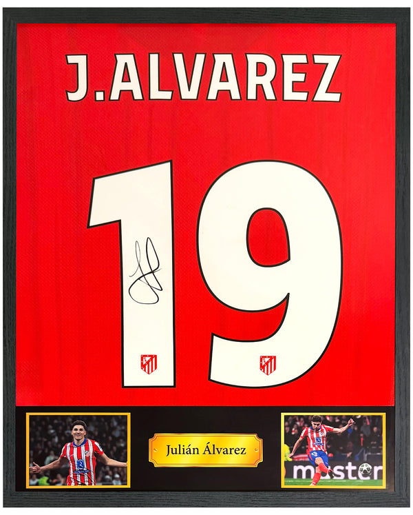 Julián Álvarez - Gesigneerd Atlético Madrid thuisshirt 24/25