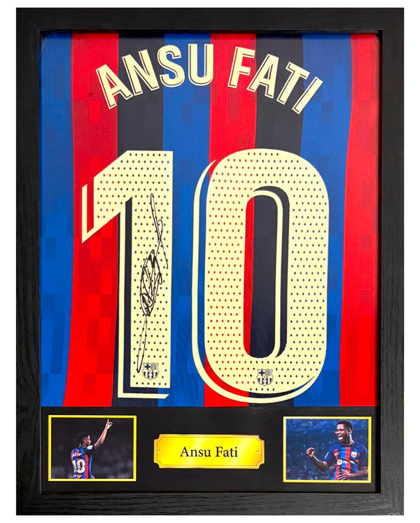 Ansu Fati - Gesigneerd FC Barcelona thuisshirt 22/23 (kids)