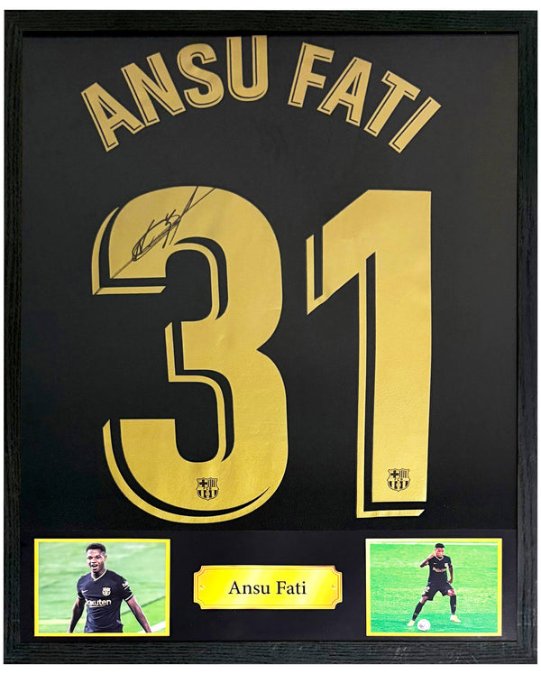 Ansu Fati - Gesigneerd FC Barcelona uitshirt 20/21