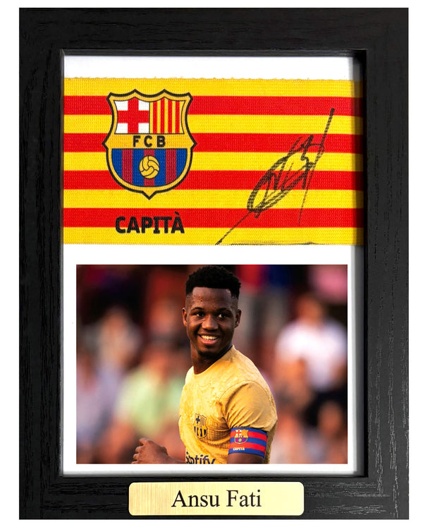 Ansu Fati - Gesigneerde FC Barcelona aanvoerdersband