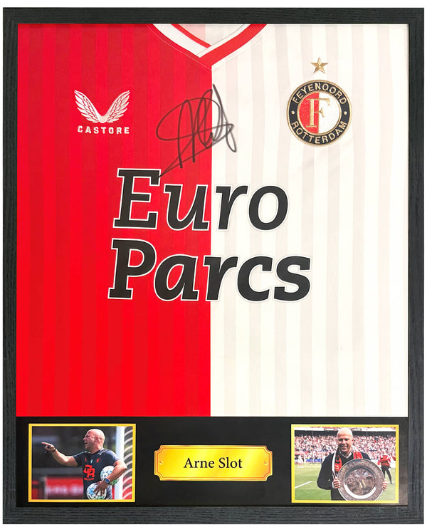Arne Slot - Gesigneerd Feyenoord thuisshirt 23/24