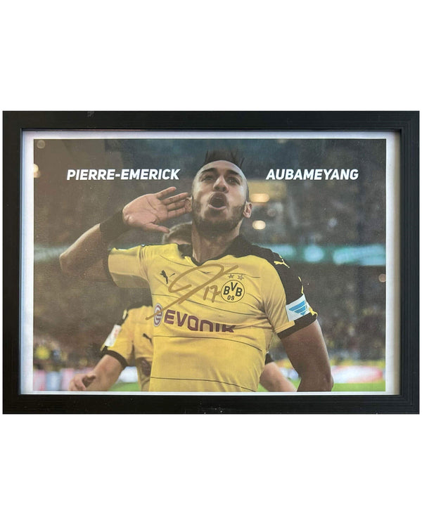 Pierre-Emerick Aubameyang - Signiertes Foto - 30x21