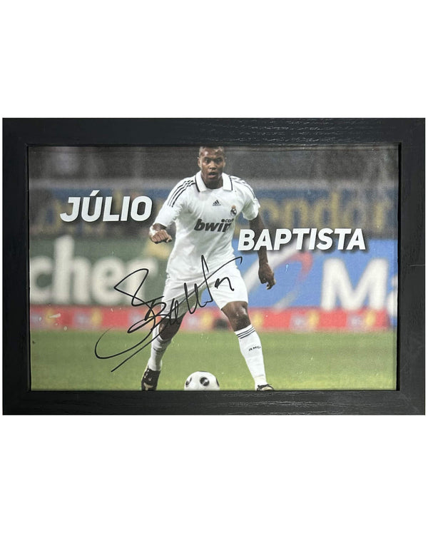 Júlio Baptista - Gesigneerde Real Madrid foto - 30x21