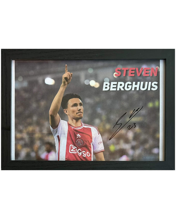 Steven Berghuis - Gesigneerde Ajax foto - 30x21