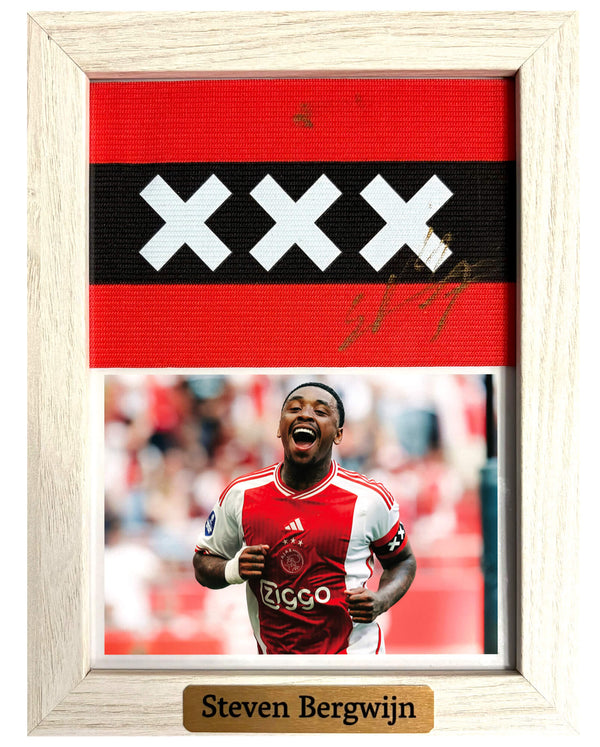 Steven Bergwijn - Gesigneerde Ajax aanvoerdersband