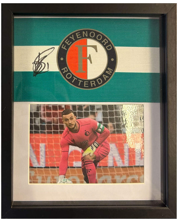 Justin Bijlow - Signierte Feyenoord-Kapitänsbinde