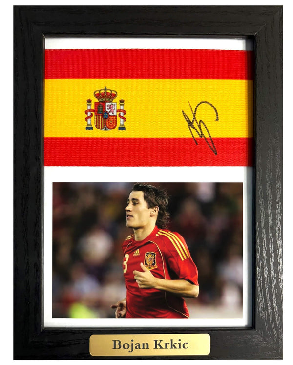 Bojan Krkić - Gesigneerde Spanje aanvoerdersband