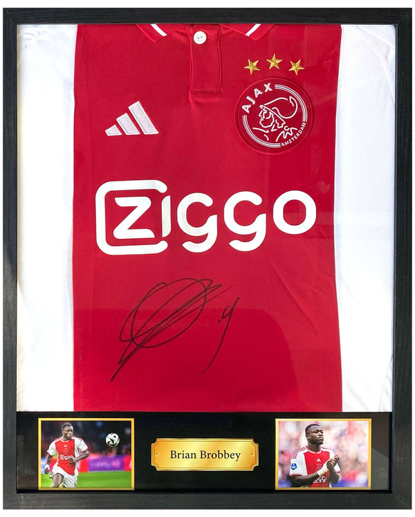 Brian Brobbey - Signiertes Ajax-Heimtrikot 24/25 (Vorderseite)