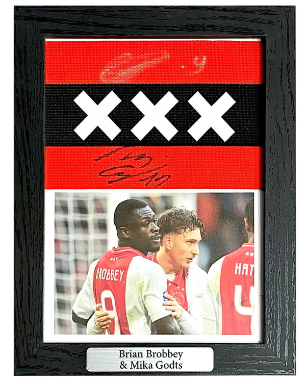 Brian Brobbey & Mika Godts - Gesigneerde Ajax aanvoerdersband