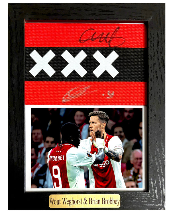 Brian Brobbey & Wout Weghorst - Gesigneerde Ajax aanvoerdersband
