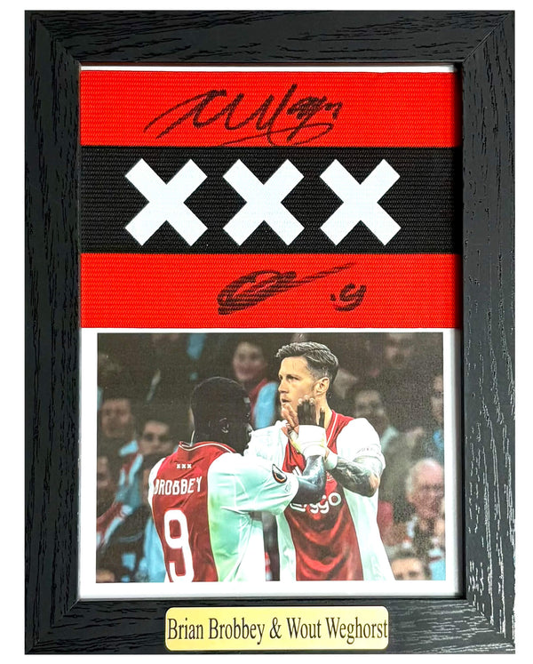 Brian Brobbey & Wout Weghorst - Gesigneerde Ajax aanvoerdersband