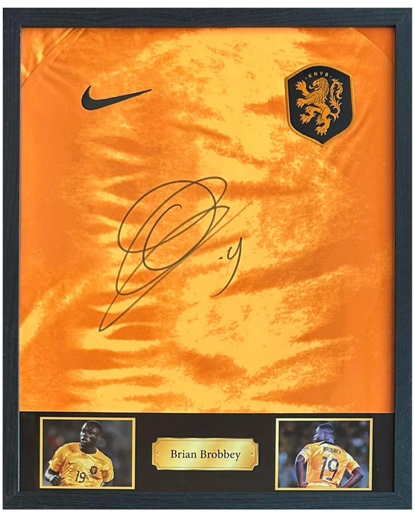 Brian Brobbey - Gesigneerd Nederland thuisshirt 22/23