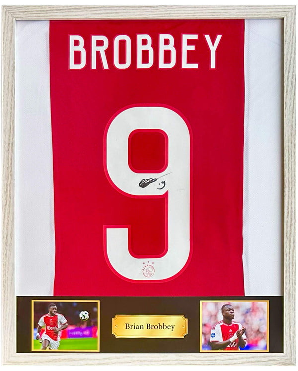 Brian Brobbey - Signed Ajax home shirt 24/25