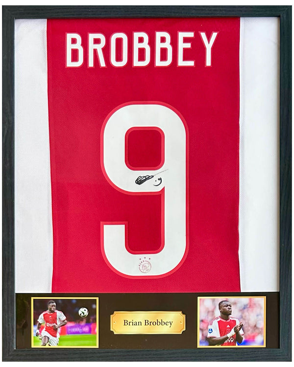 Brian Brobbey - Signed Ajax home shirt 24/25