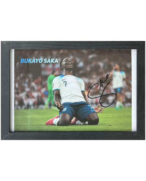 Bukayo Saka - Signed photo - 30x21