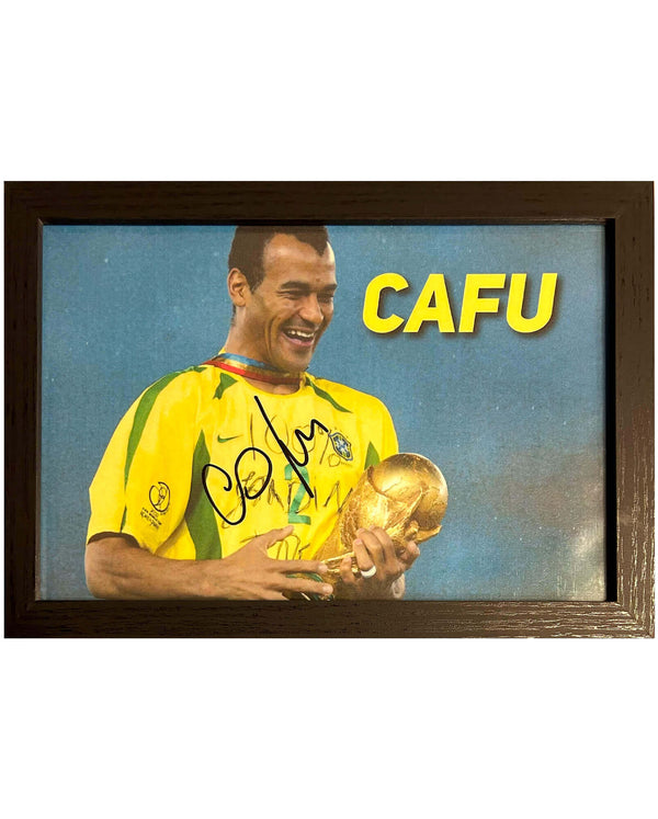 Cafú - Gesigneerde Brazilië foto - 30x21