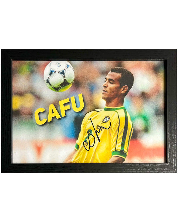 Cafú - Gesigneerde Brazilië foto - 30x21