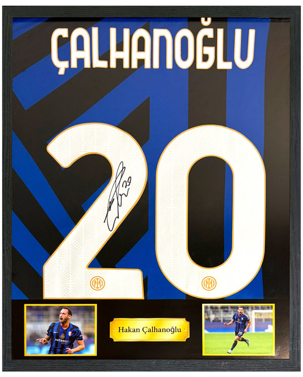 Hakan Çalhanoğlu - Gesigneerd Internazionale thuisshirt 24/25