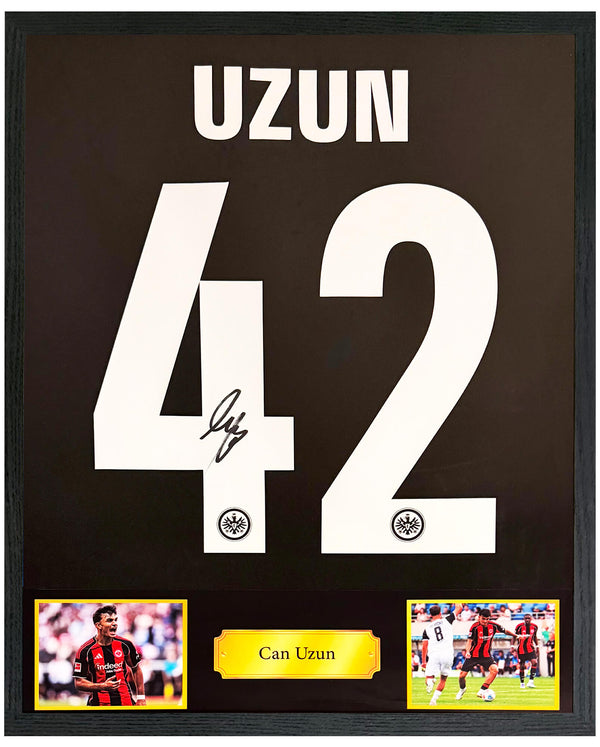 Can Uzun - Gesigneerd Eintracht Frankfurt thuisshirt 25/26