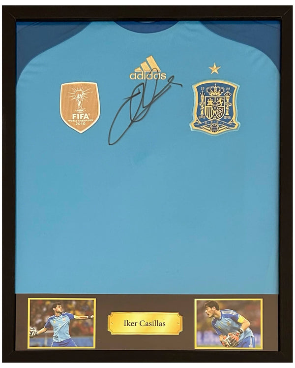 Iker Casillas - Gesigneerd Spanje keepersshirt