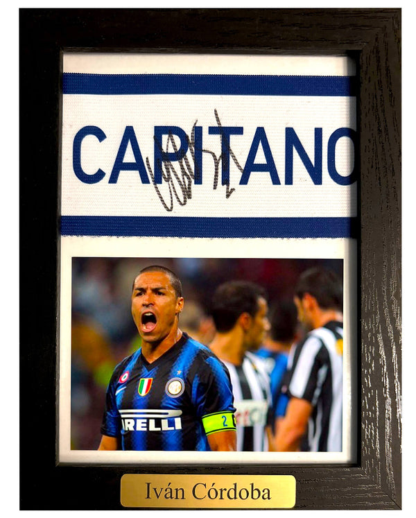 Iván Córdoba - Gesigneerde Serie A aanvoerdersband