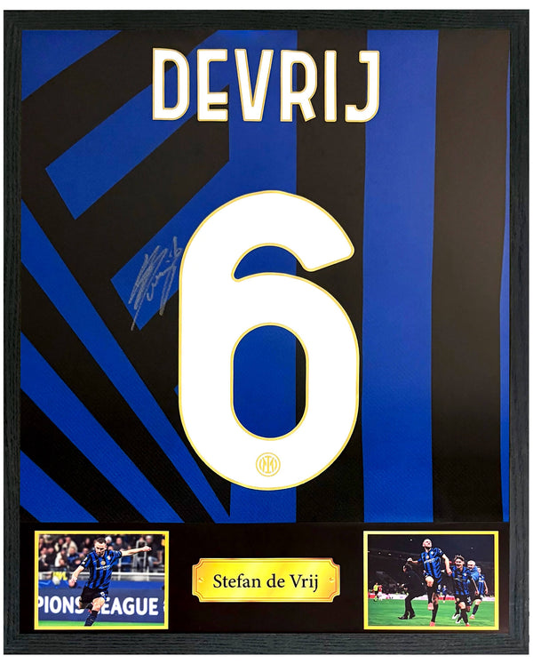 Stefan de Vrij - Gesigneerd Internazionale thuisshirt 24/25