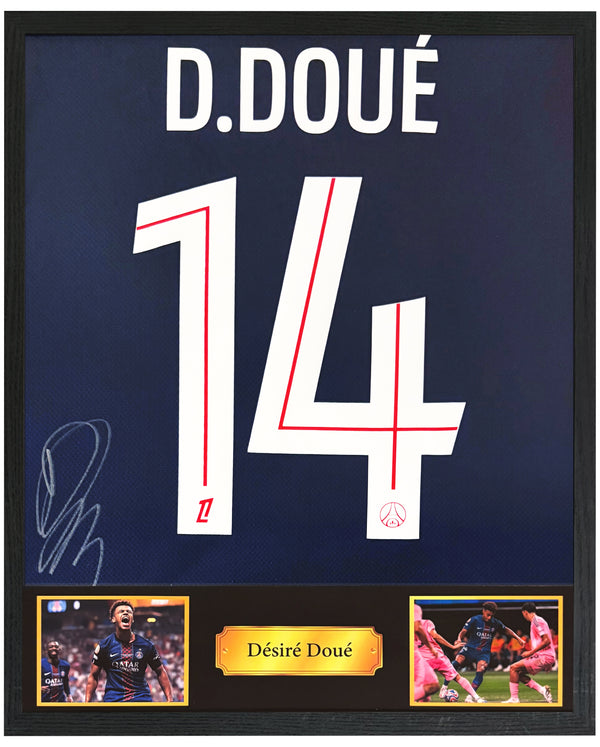 Désiré Doué - Gesigneerd Paris Saint-Germain thuisshirt 25/26