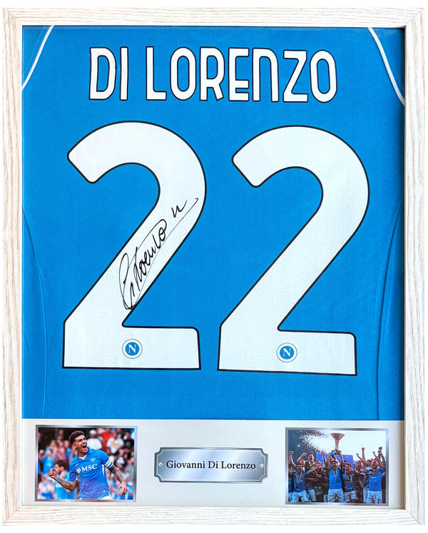 Giovanni Di Lorenzo - Gesigneerd SSC Napoli thuisshirt 22/23