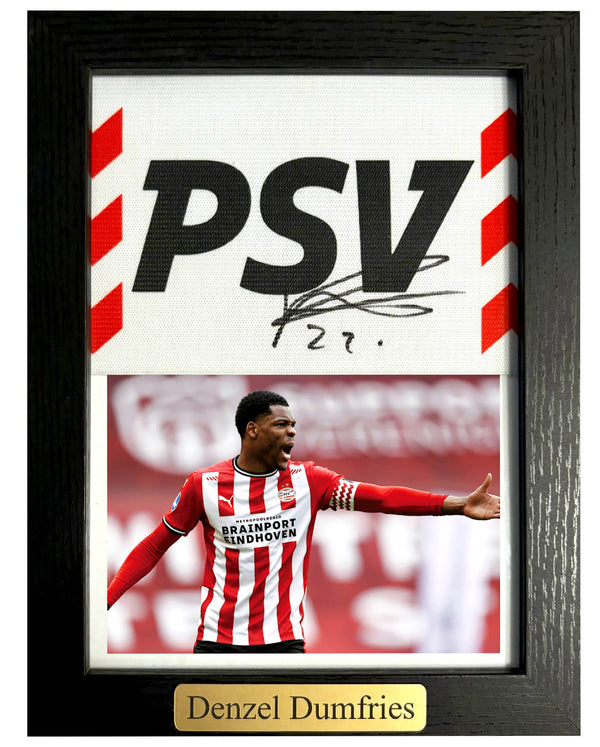 Denzel Dumfries - Gesigneerde PSV aanvoerdersband