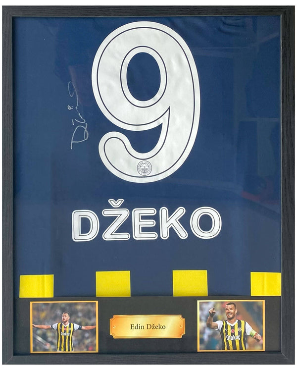 Edin Džeko - Gesigneerd Fenerbahçe thuisshirt