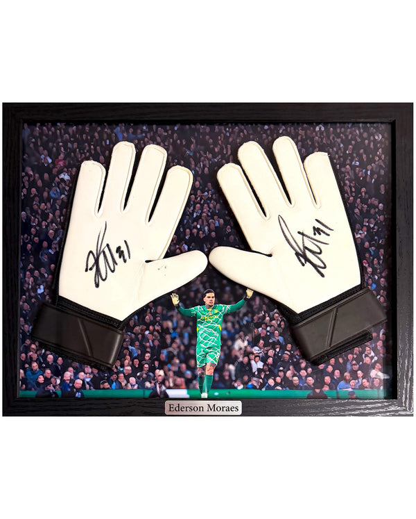 Ederson Moraes - Gesigneerde keepershandschoenen (paar)