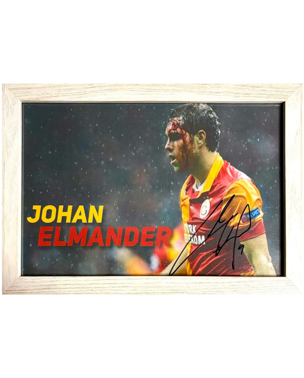 Johan Elmander - Gesigneerde Galatasaray foto - 30x21
