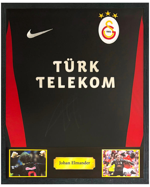 Johan Elmander - Gesigneerd Galatasaray uitshirt 11/12