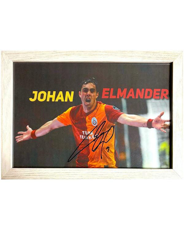 Johan Elmander - Gesigneerde Galatasaray foto - 30x21