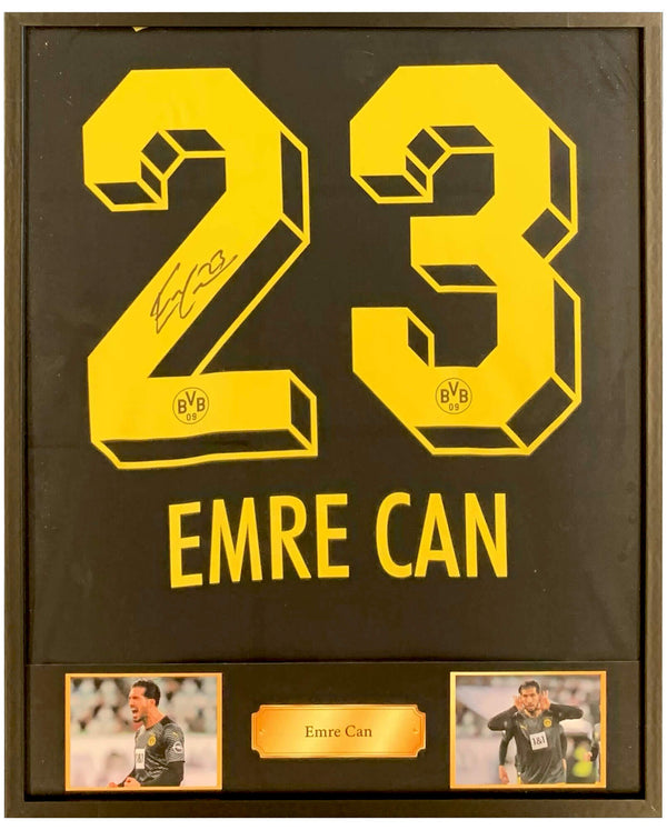 Emre Can + selectie - Gesigneerd Borussia Dortmund uitshirt