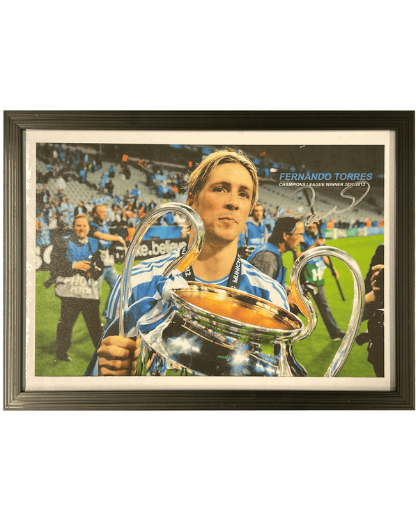 Fernando Torres - Gesigneerde foto - Champions League 2012 - Chelsea