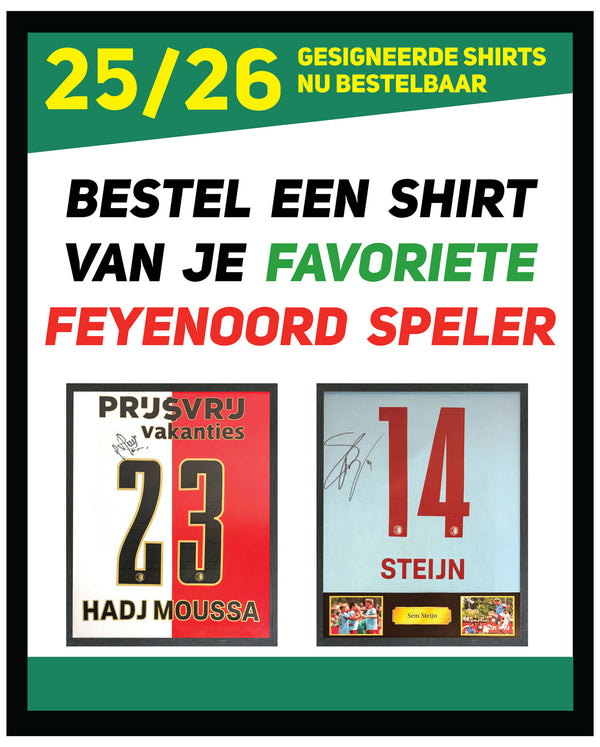OP BESTELLING: Feyenoord - Gesigneerd 25/26 shirt naar keuze
