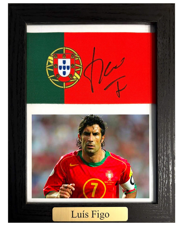 Luís Figo - Gesigneerde Portugal aanvoerdersband