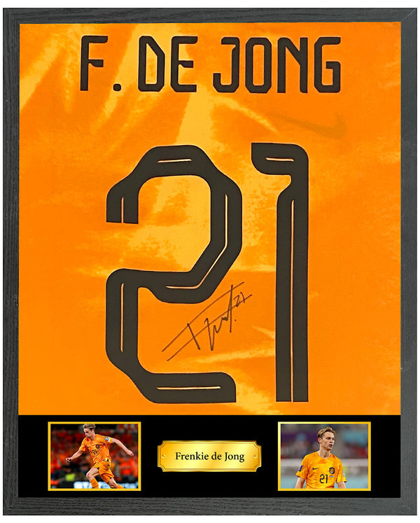 Frenkie de Jong - Gesigneerd Nederland thuisshirt 22/23