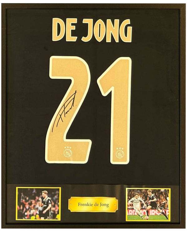 Frenkie de Jong - Signed Ajax away shirt 18/19