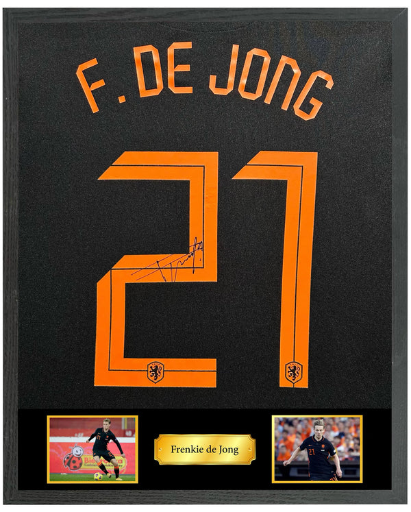 Frenkie de Jong - Gesigneerd Nederland uitshirt 20/21