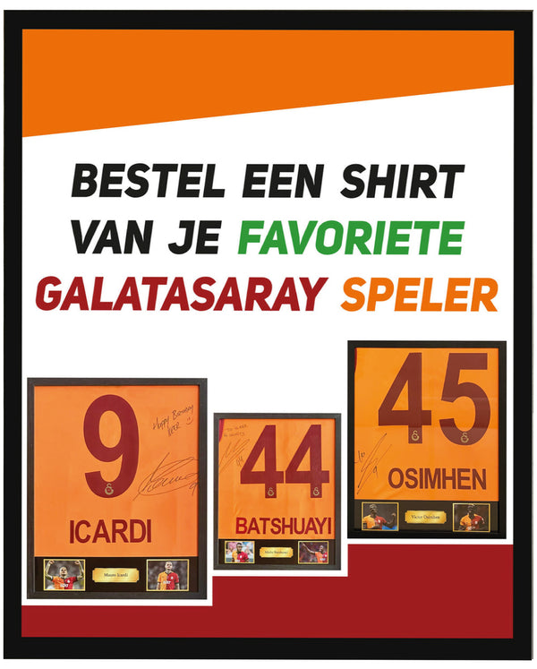 OP BESTELLING: Galatasaray - Gesigneerd (gepersonaliseerd) 24/25 shirt naar keuze