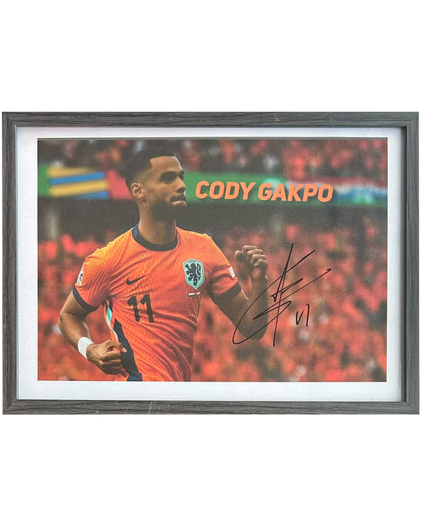 Cody Gakpo - Gesigneerde Nederland foto - 30x21