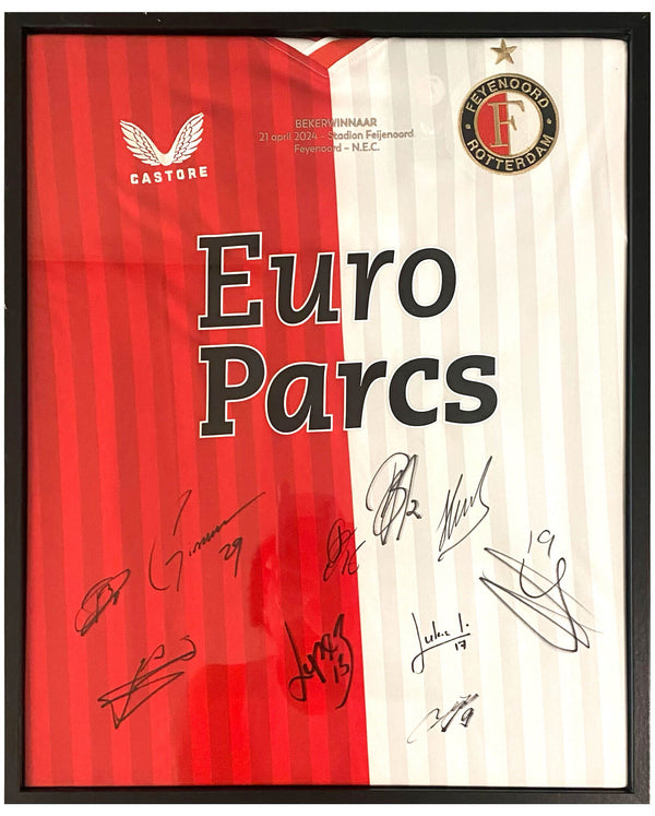 Volledige selectie - Gesigneerd Feyenoord bekerwinnaarshirt